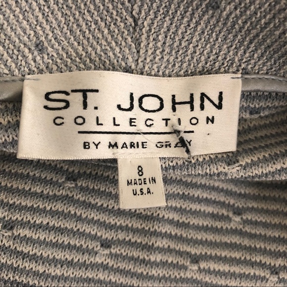 St. John Collection Blazer Jacket 8 Blue Button - Picture 6 of 6